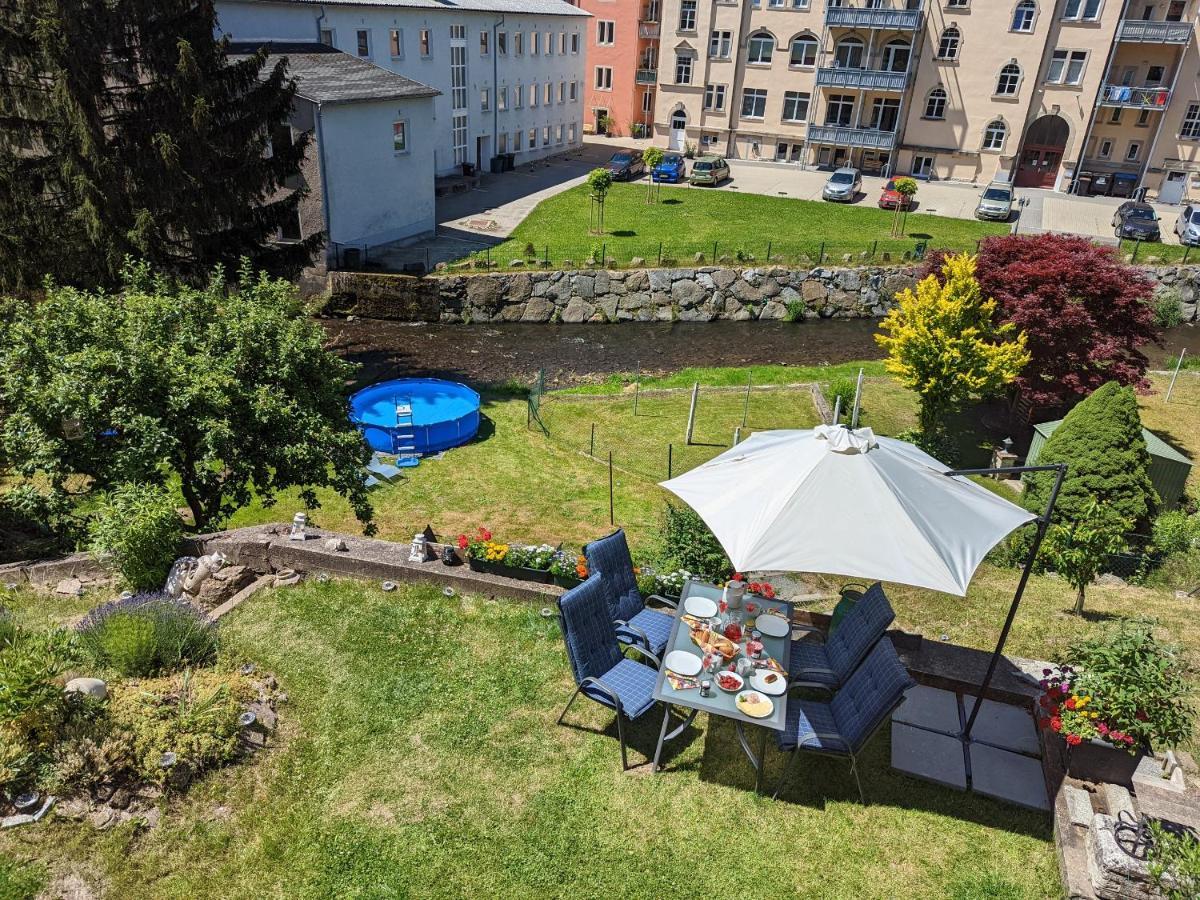 Urlaubstraum Mit Pool, Terrasse & Fluss Im Garten - Ut Apartment Sebnitz Exterior foto