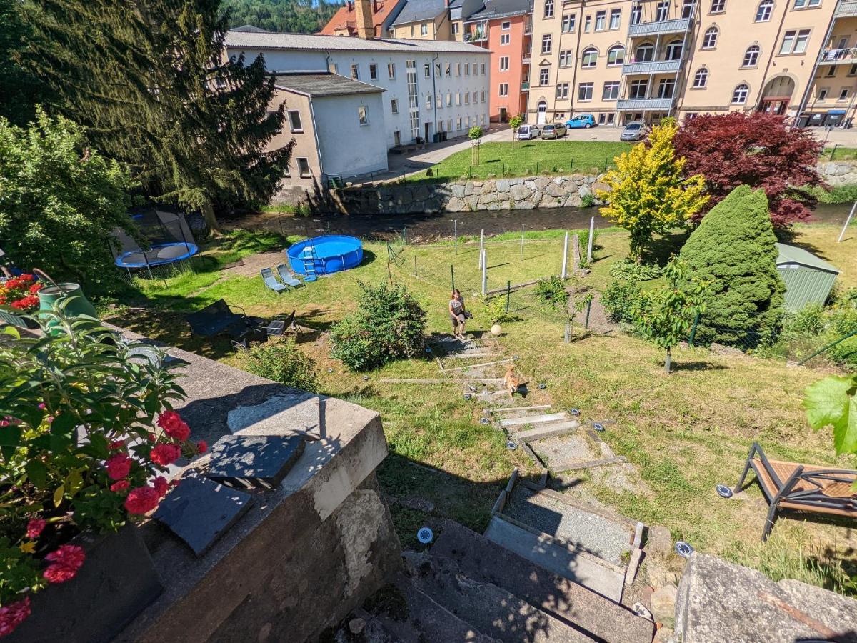 Urlaubstraum Mit Pool, Terrasse & Fluss Im Garten - Ut Apartment Sebnitz Exterior foto