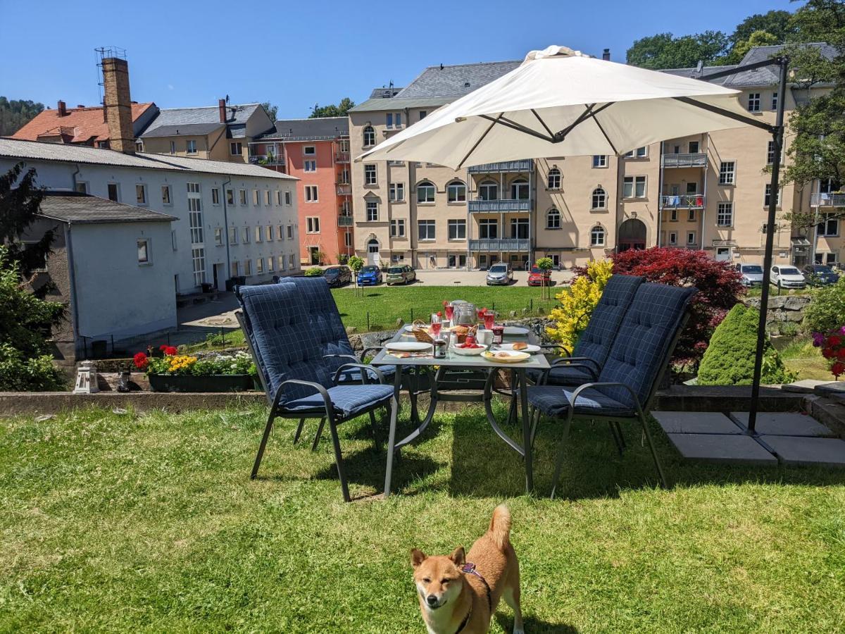 Urlaubstraum Mit Pool, Terrasse & Fluss Im Garten - Ut Apartment Sebnitz Exterior foto